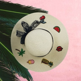 Chapeau de plage personnalisé
