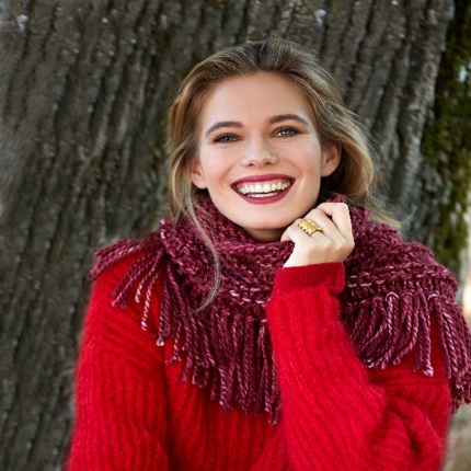 Snood à franges
