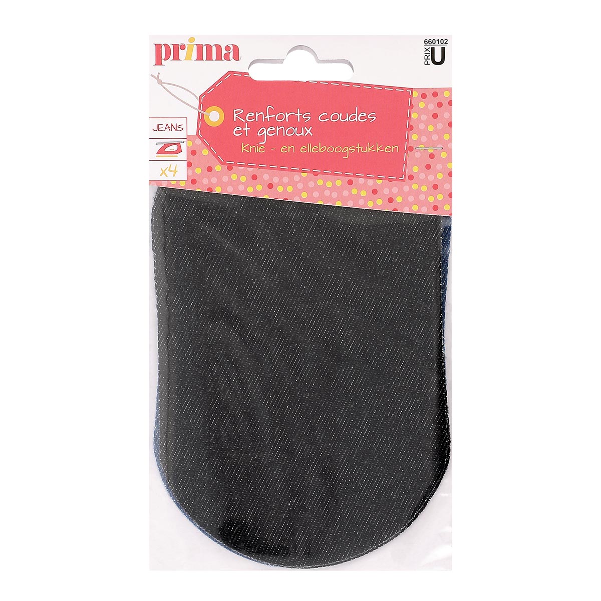 Renfort Thermocollant/A Coudre Coude/Genoux Jeans Noir 10X14Cm Prym 929302