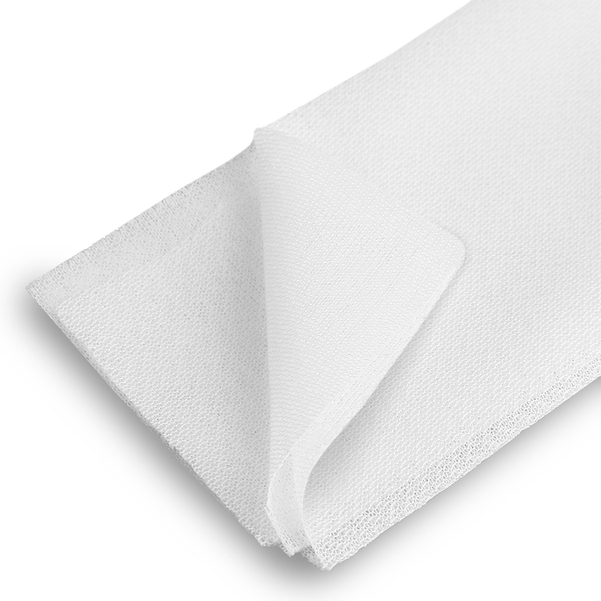 Tissu d'entoilage thermocollant - Poids léger 106 cm de large - 1 mètre -  Blanc Utilisé pour la couture, la confection de vêtements, les cols, la  broderie, le quilting DIY