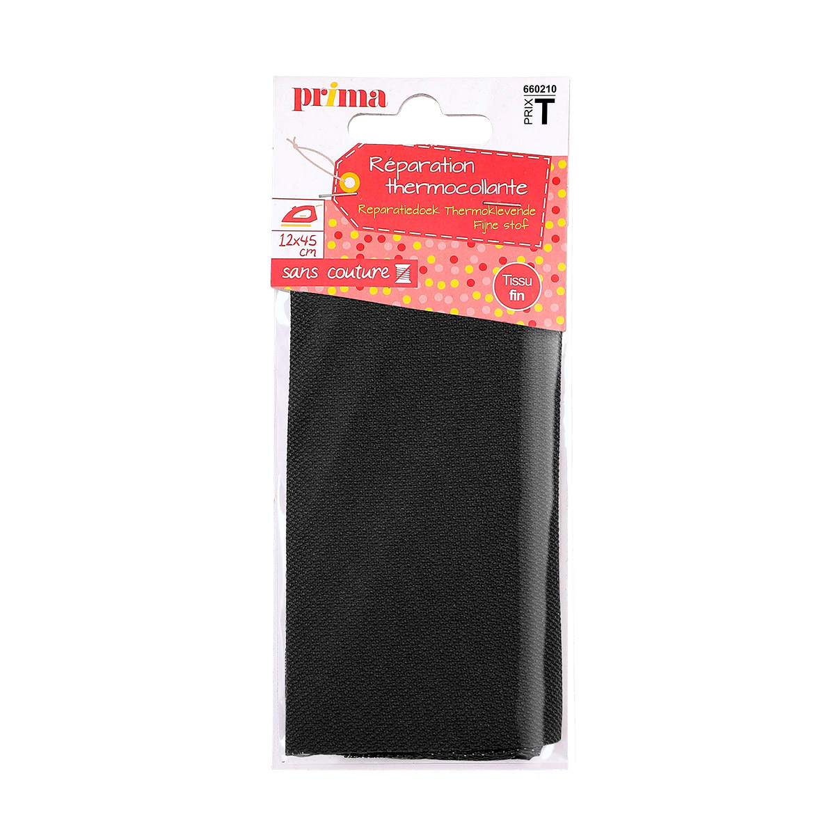 Tissu thermocollant noir 7x12 cm PRIMA : le lot de 4 à Prix Carrefour