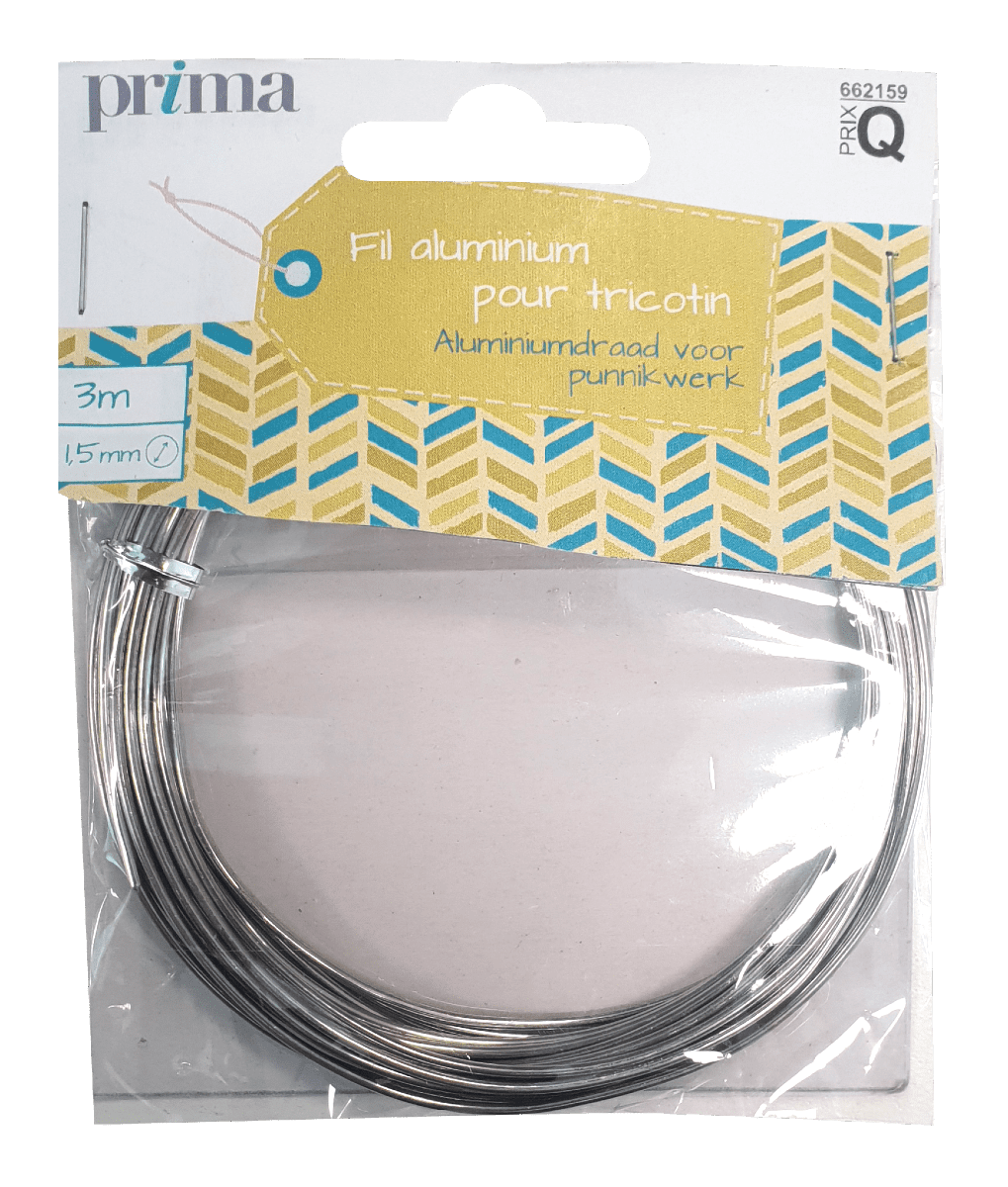 Fil aluminium argent 3m – Prima Mercerie