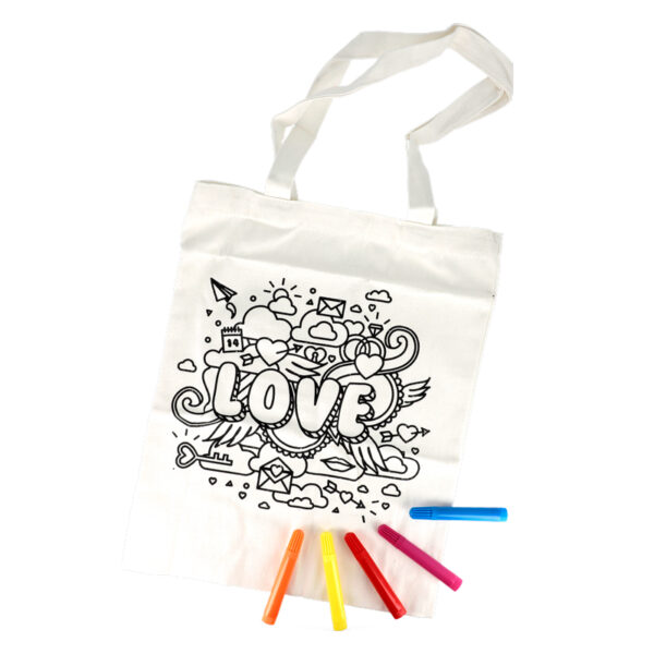 Tote bag à colorier