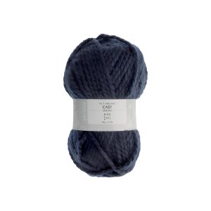 Pelote de laine bleu marine