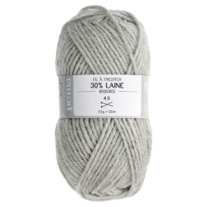 Pelote 30% laine 50g gris - Prima Mercerie