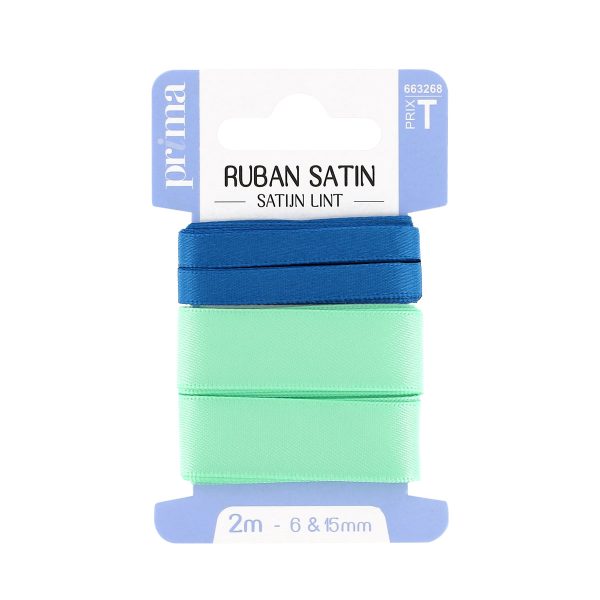 ruban en satin vert clair
