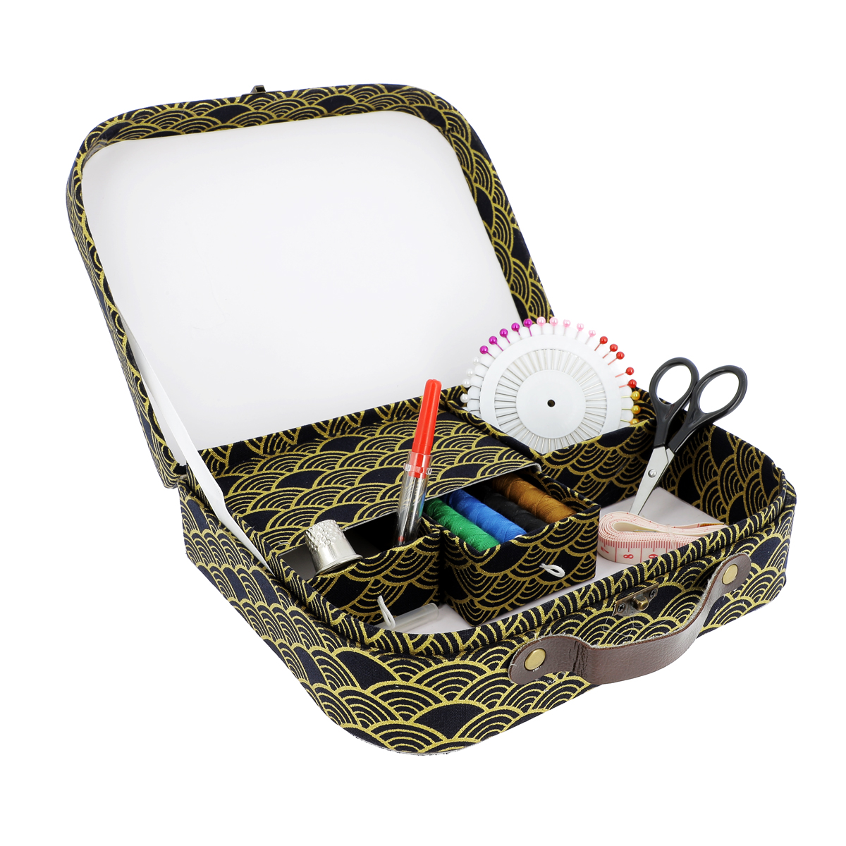 1 ensemble, Mini boîte à couture, petit Kit de couture facile à  transporter, ensemble d'accessoires de couture - Temu France