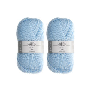 Lot pelote layette bleue