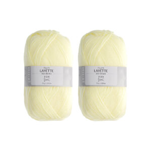 Lot pelote layette jaune