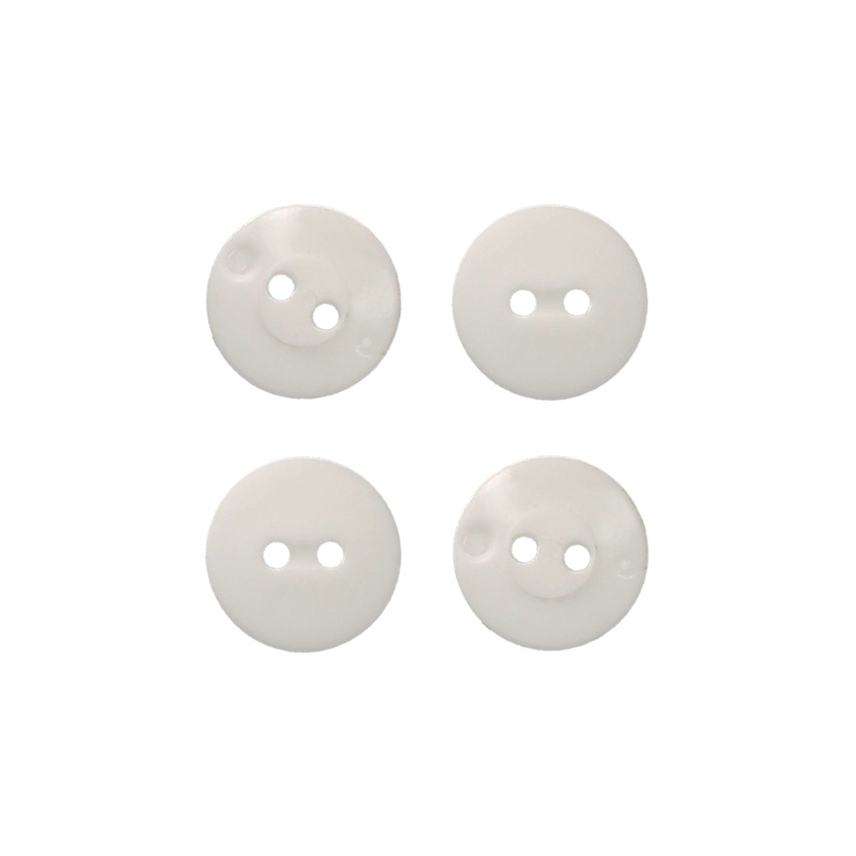 Boutons à coudre blanc 15mm - lot de 6 - Matériel de couture facile