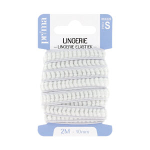 Elastique lingerie blanc 2mx10mm - Prima Mercerie