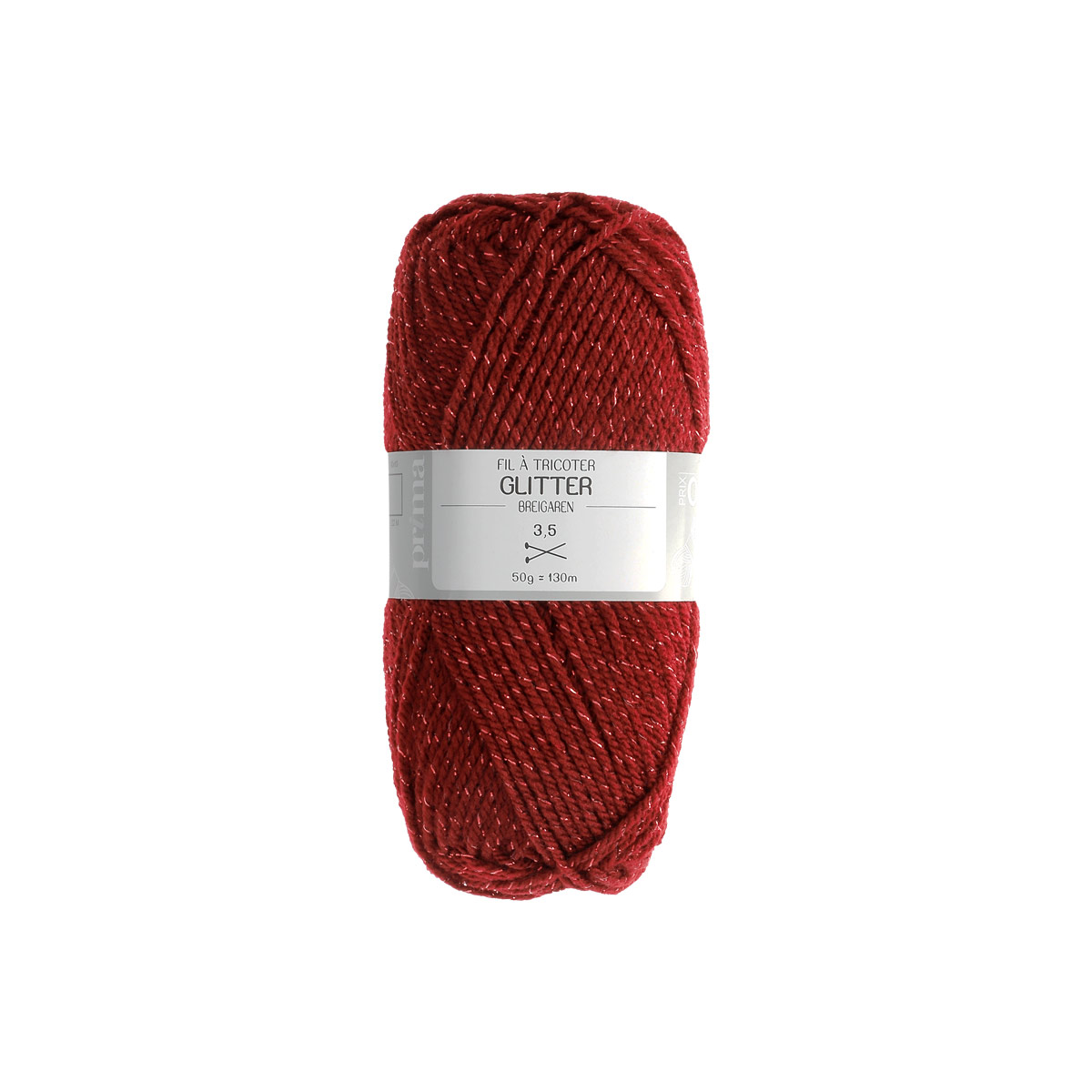 Pelote glitter 50g - Prima Mercerie - Laine à tricoter pailletées