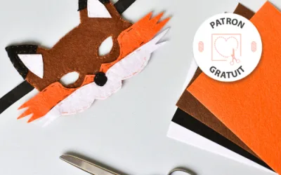 Réaliser son masque en feutrine renard