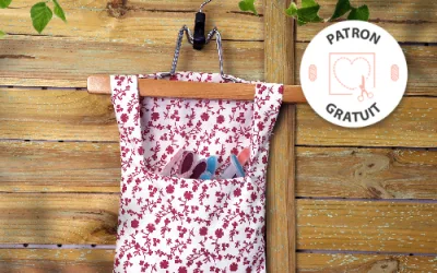 Comment réaliser une pochette pour pinces à linge ?