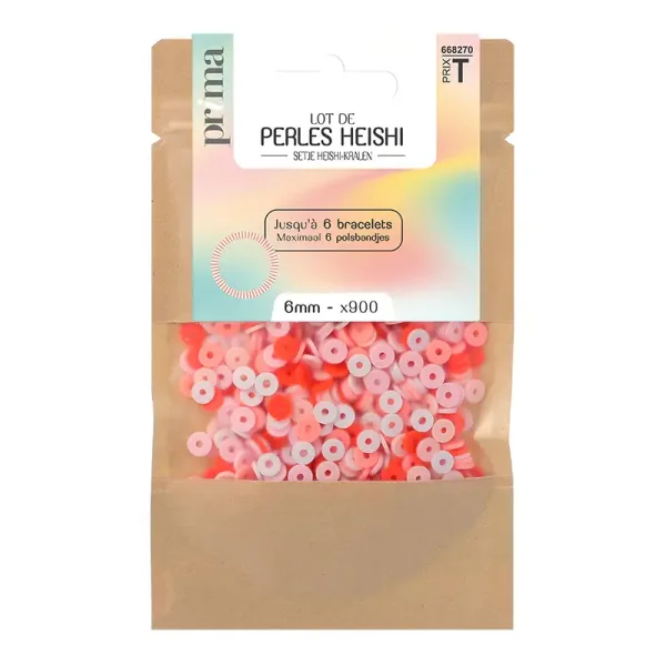 Perle heishi rose