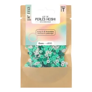 Perles heishi vert