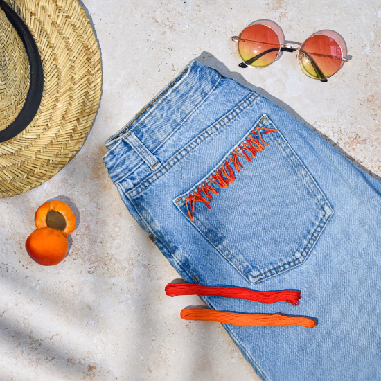 Tuto broderie sur jeans