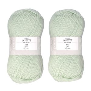 Pelote de laine vert pastel