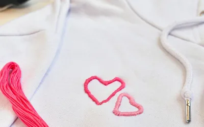 Comment broder un sweat avec un motif au pistolet à colle ?