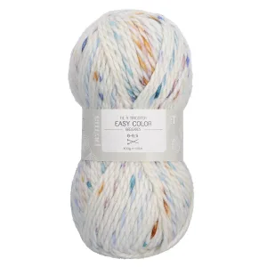 Pelote de laine bleu multicolore