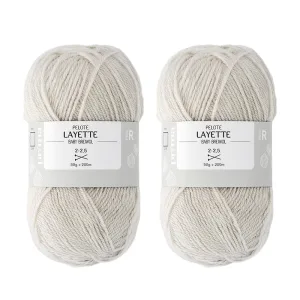 Pelote layette gris clair
