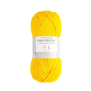 coton à crocheter jaune