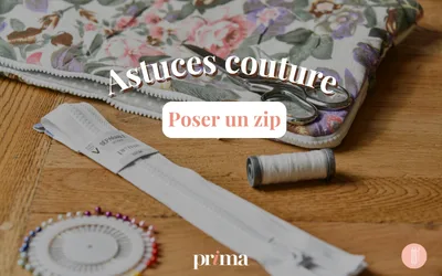 Comment coudre un zip sur une pochette ?