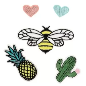 Planche de motifs thermocollants abeille