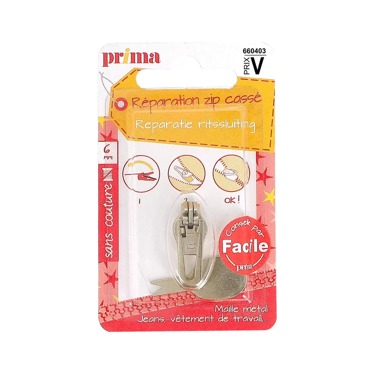 Réparation zipper jeans – Image 2