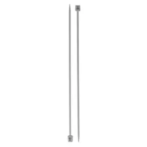 Aiguilles à tricoter métal 40 cm n°4