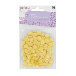 Ruban pompons monochrome