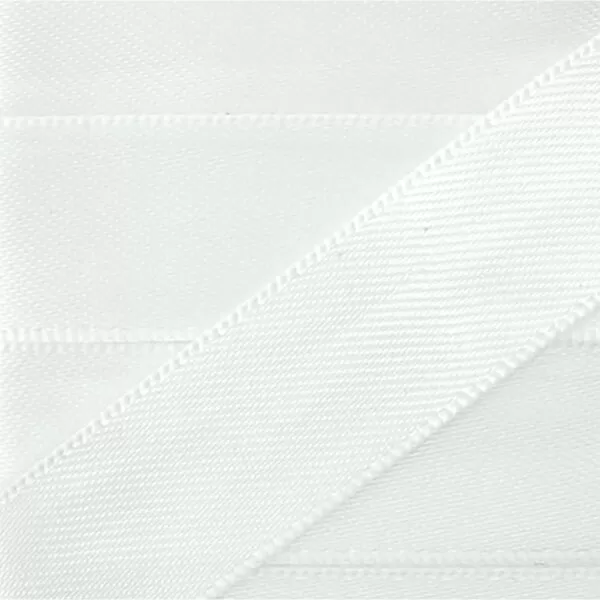 Ruban satin blanc 2M x 15MM – Image 2