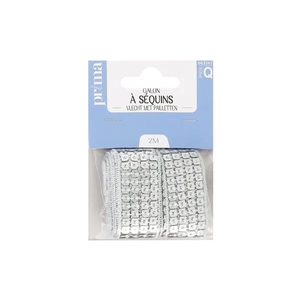 Galon couture argent