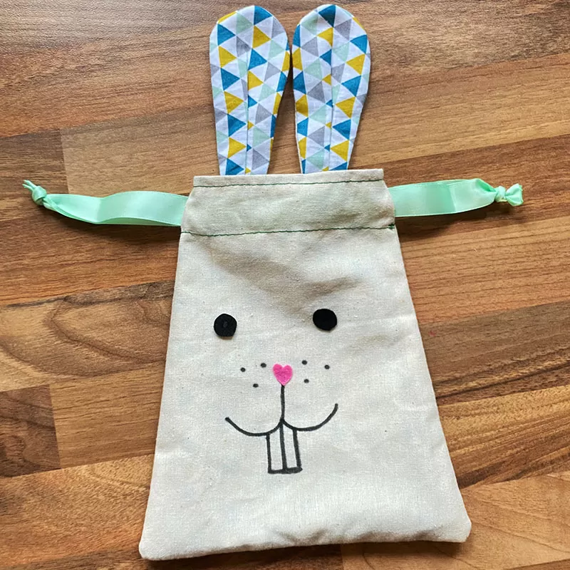 Tuto sac lapin de Pâques Prima Mercerie - étape 10 Sac lapin de Pâques