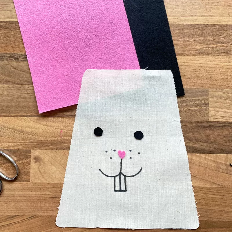 Tuto sac lapin de Pâques Prima Mercerie - étape 5 Sac lapin de Pâques