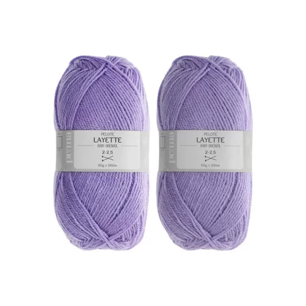 Lot laine à tricoter lila