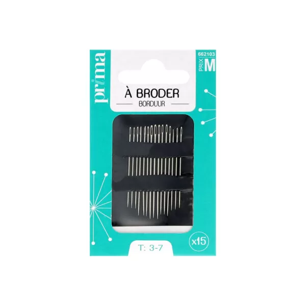 Aiguilles à broder x15 - Prima Mercerie