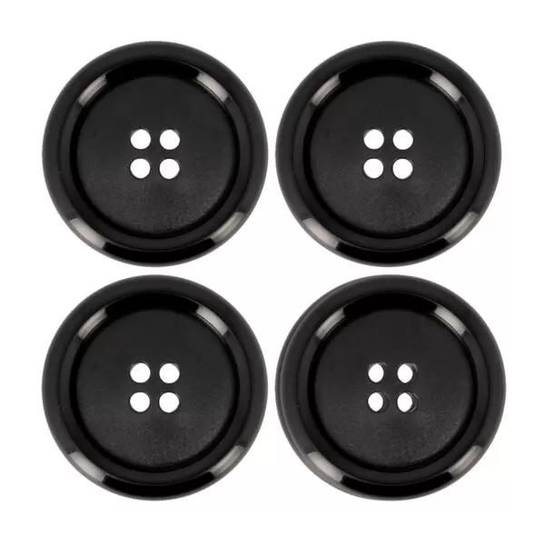Boutons à coudre noir 36mm