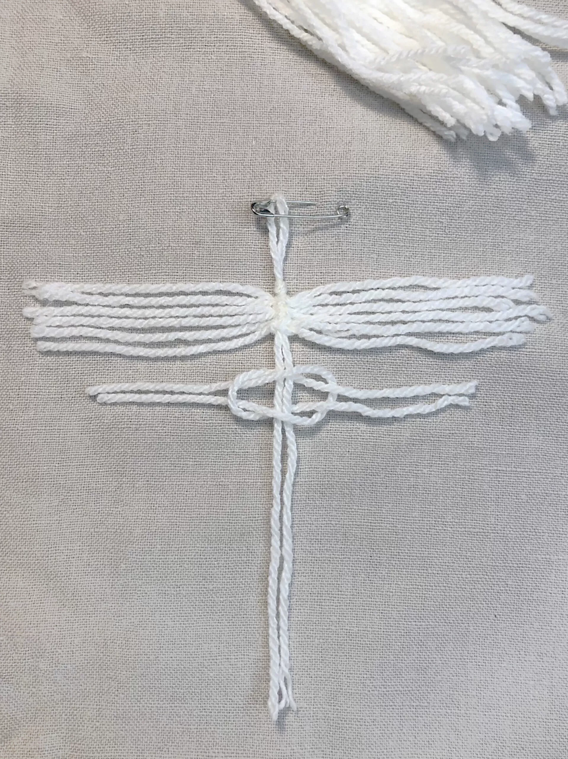 Tuto plume en laine étape 6 Tuto plume en laine étape 6