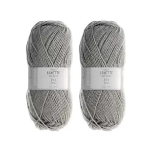 Lot pelote à tricot grise