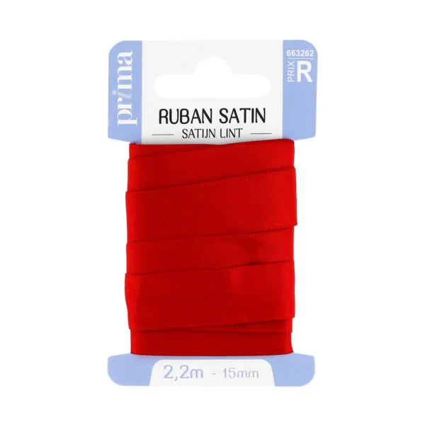 Ruban satin assortiment 2,2M x 15MM – Image 3