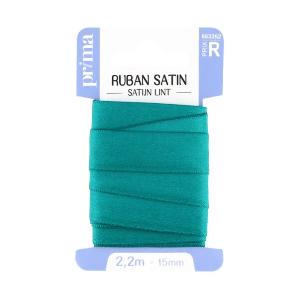 Ruban satin assortiment 2,2M x 15MM – Image 2